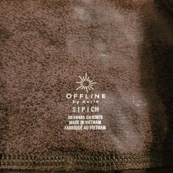 AERIE | OFFLINE Faux Leather Legging | Sz. S - Picture 6 of 7